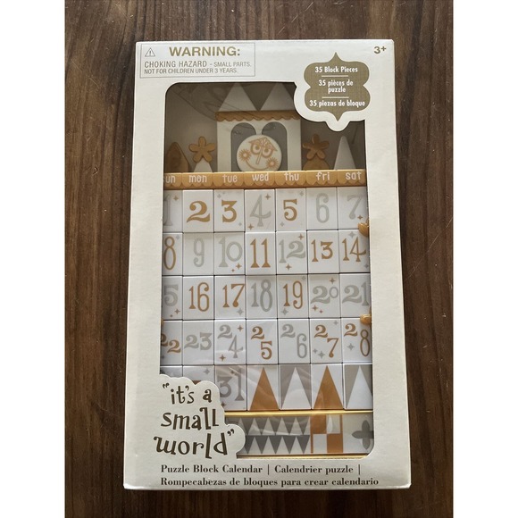 Disney Other - 2023 Disney Parks It’s A Small World Puzzle Block Calendar